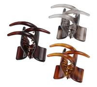 Gatuida 3 Pièces Pinces à Cheveux en Plastique pour Queue de Cheval, Accessoires Polyvalents pour Femmes, Ajout de Volume, Style pour Usage Quotidien et Activités