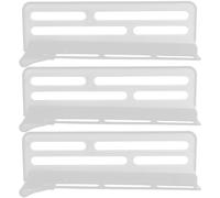 Gatuida 3 Pièces Séparateurs Pour Réfrigérateur En Plastique, Panneaux Réglables Pour Compartimentage De Boissons Et Aliments, Fixation Par Clips, Accessoire Pratique Cuisine Familiale