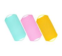 Gatuida 3 pièces Serviette Exfoliante Lave Dos Double Face Éponge Bain à Forte Action Nettoyante Éponges Corps Colorées Jaune Bleu Rose Nettoyage Peau et Cuticules