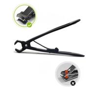 Gatuida 3 pièces Set Manucure Acier Inoxydable avec Large Ouverture Coupe-ongles Noir pour Ongles Épais Kit Complet de Soins des Ongles Sécurisé et Portable