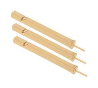 Gatuida 3 pièces Sifflet Oiseau Bambou Musical Portable pour Garçon Fille Cadeau Extérieur Sensoriel