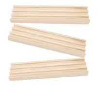 Gatuida 3 pièces Support Bois pour Dominos avec Patins Antidérapants Organisateur de Plateau pour Jeu Train Mexicain Accessoire DIY pour et Rangement des Dominos