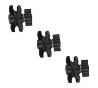 Gatuida 3 Pièces Support De Bielle Bras D'extension De Caméra Bielle à Tête Universelle Support De Bras à Double Douille Adaptateur De Bielle Adaptateur à D'aluminium