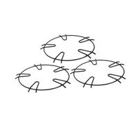 Gatuida 3 Pièces Support Pour Casserole De Lait Grilles De Brûleur Pour Cuisinière à Gaz Support De Poêle De Table De Cuisson Base Du Cuiseur Vapeur Grille à Vapeur Black Le Fer