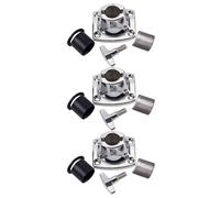 Gatuida 3 Pièces Support pour Cymbales et Percussions en Métal Argenté, Compatible Tom Drum, Durabilité Professionnelle et Fixation Robuste pour Accessoires Dj