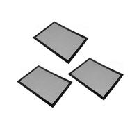 Gatuida 3 Pièces Tapis de Grillade BBQ Antiadhésif Réutilisable Maille Résistant Chaleur pour Barbecue Gaz Électrique Camping Pique-