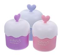 Gatuida 3 pièces Tasse Mousse Nettoyant Visage Portable pour Lavage Facile et Pratique Accessoire Facial Compact et Fonctionnel Rose