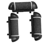 Gatuida 3 pièces Têtes de Rechange pour Râpe Électrique Lot de Abrasifs Noirs Exfoliation Douce pour Types de Peau