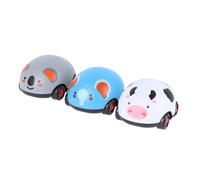 Gatuida 3 pièces Voitures Jouets Animaux Forme de Vache Éléphant et Koala Jouets à Inertie Pression pour Garçon Fille Résistantes et Adaptées Aux Tout-Petits