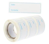 Gatuida 3 rouleaux Étiquettes Alimentaires Amovibles pour Congélation et Stockage Autocollants Pratiques pour Bocaux et Cuisine Autocollants Faciles à Écrire Coller Organisation Maison et