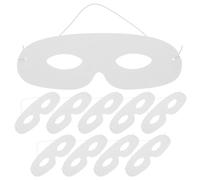Gatuida 30 masques de bal masqué en papier blanc pour loisirs créatifs - Masques unis à peindre pour décorer costumes de fête, festivals, Noël et cosplay