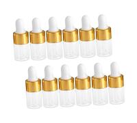 Gatuida 30 pièces Bouteilles Verre avec Pipette Lot de Flacons de Transparent pour Cosmétiques Parfum et Huiles Essentielles Étanches et Pratiques pour Voyage