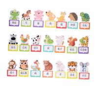 Gatuida 30 pièces Éducatives Animaux Jeu Apprentissage pour Garçon Fille Méthode Visuelle Cognitive pour Garçons et Filles Ans