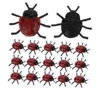 Gatuida 30 pièces Figurines Coccinelle Simulation Jouets Modèles Amusants Accessoires Farceurs Décoratifs pour Fêtes et Halloween