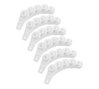 Gatuida 30 Pièces Heavy Duty Plastic Curtain Track Gliders with Dual Wheel Ball Bearings Smooth and Quiet Sliding Rollers for Ceiling Mounted Rails Design for Narrow Rods and Heavy Loads