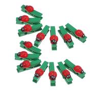 Gatuida 30 Pièces Mini Pinces à Linge avec Motif Coccinelle Porte-mémos DIY pour Photos Cartes et Projets Art Clips Papier pour Loisirs