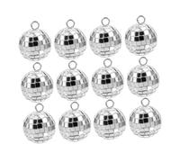 Gatuida 30 pièces Pendentifs Boule Disco DIY Accessoires Années Vintage pour Bijoux Décorations Fête Anniversaire Graduation Légers et Durables
