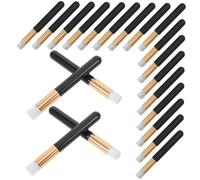 Gatuida 30 pièces Pinceaux Mini Lèvres Multifonctionnels Brosses Maquillage Rondes pour Application à Lèvres Nettoyage Extensions Cils et Pores Nez pour Femmes et Filles
