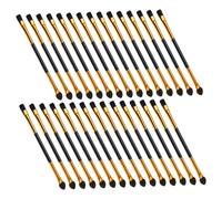Gatuida 30 pièces Pinceaux Ombres Paupières Double-embouts pour Femmes de Pinceaux Maquillage avec Poignées Plastique Application Uniforme pour Usage Quotidien et Professionnel