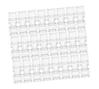 Gatuida 30 Pièces Transparent Nail Extension Buckles Invisible Plastic Fasteners For Press Tips Traceless Connectors For Professional DIY Manicure And Portable Nail Care
