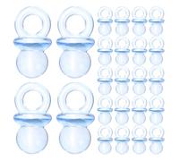 Gatuida 300 mini sucettes en acrylique : pendentifs sucettes bleues pour loisirs créatifs - décorations de table pour baby shower - cadeaux pour révélation du du bébé