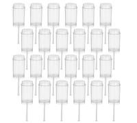 Gatuida 30Pcs Supports à Gâteaux Créatifs Rond Contenants à Gâteaux à Faire Soi-même PP Réutilisables pour Crèmes Glacées et Gâteaux Au Fromage en Boulangerie