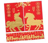 Gatuida 36 Pièces Chinese Year Envelopes Year Of The Horse Packets With Foil Large Lucky Money Hongbao For Spring Festival And Lunar Celebrations