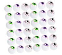 Gatuida 36 pièces Décorations Yeux Halloween Plastique Coloré Jouets Rebondissants Creux Ambiance Effrayante pour Fête et Sacs Friandises