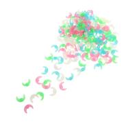 Gatuida 360 Pièces Luminous Moon-Shaped Bicycle Spokes Beads Glow-in-The-Dark Bike Decoration for and Adults Secure Night Visibility Enhancing Wheel Accessories