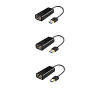 Gatuida 3pièces Adaptateur Ethernet USB Mbps Convertisseur Réseau Filaire Pratique pour Gaming Et Streaming Compatible avec Pc Et Ordinateurs Portables
