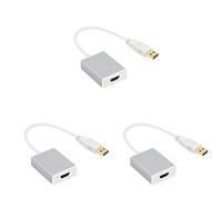 Gatuida 3pièces Adaptateur USB vers Convertisseur pour Pc Ordinateur Portable Et Projecteur Support Multi-écran Jusqu à Écrans sans