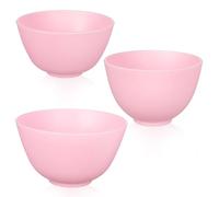 Gatuida 3pièces Bol Silicone Pour Masque Facial Ustensiles De Beauté Diy Anti-dérapants Outils Cosmétiques Pratiques Pour Soins De Peau Petite Moyenne