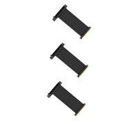 Gatuida 3pièces Câble Riser Pci-e Antifrictions Adaptateur Extension Gpu Flexible pour Pc