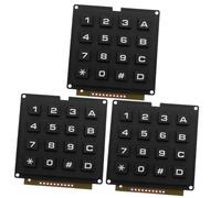 Gatuida 3pièces Clavier à Matrice Industrielle Touches avec Module Microcontrôleur Clavier Tactile Compact pour Environnements Industriels Facile à Installer Et Durable