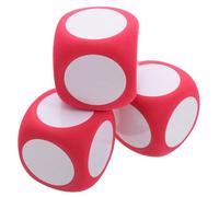 Gatuida 3pièces Dés Géants Mousse Vierges Cubes Effaçables à Sec pour Jeux Interactifs Classe et Bricolages Familiaux