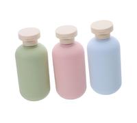 Gatuida 3pièces Flacons De Voyage Souples Rechargeables Vides Avec Bouchon à Clapet Pour Lotion Shampoing Après-shampoing Et Gel Douche