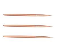 Gatuida 3pièces Lot de Stylos à Ongles pour Nail Art Pinceau Fin et Précis Usage Domestique et Professionnel