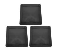 Gatuida 3pièces Plateaux De Drainage Carrés pour Jardinières Récupérateurs Eau pour Pots De Fleurs Usage Intérieur Extérieur pour Plantes Et Cactus