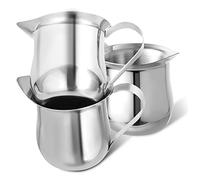 Gatuida 3Pièces Tasse à Lait Acier Inoxydable de Petite Tasse Ergonomique pour Mousseur pour Café et Espresso