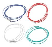 Gatuida 4 Câbles D'alimentation pour Porte-cellule, Fils Conducteurs en Cuivre, Longueurs Rouge Blanc Bleu Vert, Remplacement Câble Phono Stéréo, Accessoires Audio pour Tourne-disque,