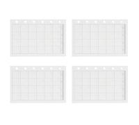 Gatuida 4 carnets de recharges pour agenda mensuel A7, papier vierge daté | Recharges de calendrier non datées, agenda à feuilles mobiles, recharge de journal, bloc-notes de suivi des habitudes,