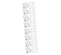 Gatuida 4 Ensembles Arrêt Cale De Butée De Porte Néon Bâche Pinces À Ressort Bande Lumineuse LED Bande LED Lumière De Bande Menée Lumières De Bande Menées Pôle Silver Acier 12 Pièces * 4