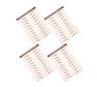 Gatuida 4 feuilles Autocollants Sourcils Réalistes Imperméables de pour Maquillage Faciles à Appliquer Idéals Pratiques et Durables