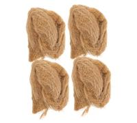 Gatuida 4 pièces Allume-feu Jute Naturel Outil Feu Pratique pour Camping Extérieur Démarrage Rapide Survie