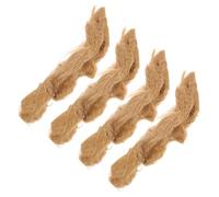 Gatuida 4 pièces Allume Feu Naturel Jute pour Camping Outil Feu Extérieur Pratique pour Survie et Barbecue Plein Air