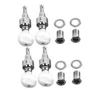 Gatuida 4 pièces Banjo Tuning Pegs Machine Heads With Bushings Metal Replacement Set For Banjo