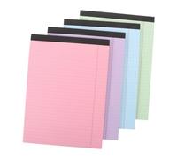 Gatuida 4 Pièces Bloc Notes Ligné Papier Écrit Professionnel Déchirable pour Bureau École et Collège Fournitures de Travail Multicolores Rose Bleu Vert