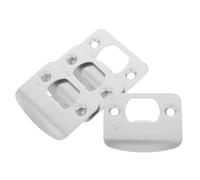 Gatuida 4 Pièces Boucle à Ardillon Verrouillable Plaques De Porte pour Portes Intérieures Prolongateur De Gâche De Porte Gâche De Portes Extérieures Porte à Gâche Silver Acier Inoxydable