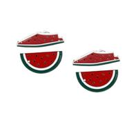 Gatuida 4 Pièces Broche Pastèque Lot de Accessoire Vêtements Émail Fruit Mignon pour Pulls Robes Écharpes Cadeau Femme Fille Maman