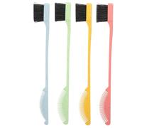Gatuida 4 Pièces Brosse à Sourcils Double Embout Peigne à Sourcils Accessoire de Maquillage pour Dessiner et Lisser